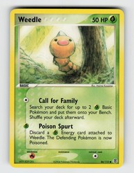Weedle 86/112 Common EX FireRed & LeafGreen