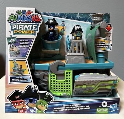 PJ Masks Sky Pirate Battleship Preschool Toy Vehicle Playset w/ 2 Action Figure