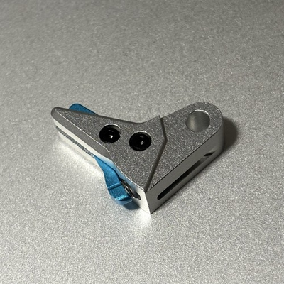#ad #ad Gen 3 4 Aluminum Billet Flat Trigger Shoe Silver Blue Safety Glock SJ Precision $32.99