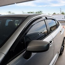 4pc Out-channel Visor Rain Guards For Toyota Prius C 2012 2013-2015 4 Door Sedan
