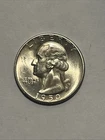 1950-S San Francisco Washington Quarter, US 25c Silver Coin BU UNC Uncirculated