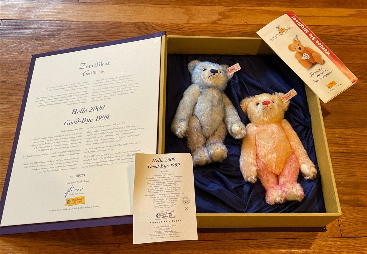 シュタイフ ティディベア Hello 2000 Good-Bye 1999 【公式通販】