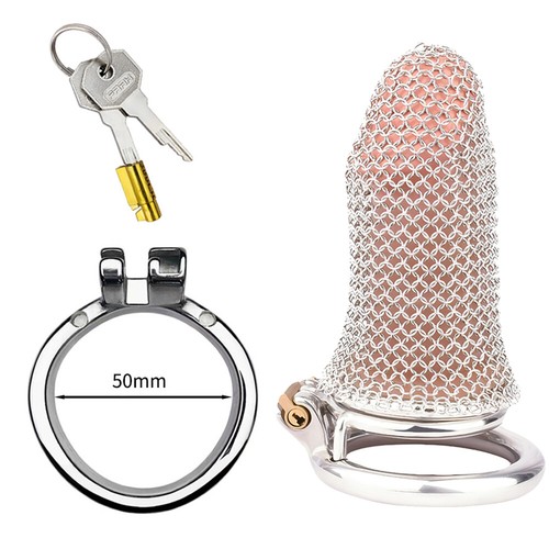 Multifunctional Metal Chastity Cage Male Preventing Cheating Restraint Devices - Picture 195 of 196
