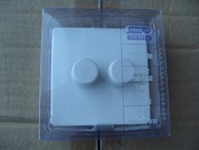 Image of Selectric 2,3,4 Gang 400W 2 Way Screwless Dimmer Switch Matt White - Read Detail