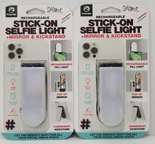 Lot Of 2 Premier Stick On Selfie Light  Mirror  Kickstand