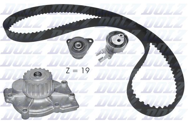 Kit distribution et pompe à eau pour entretien moteur Ford Focus II 2.5 et Volvo S40