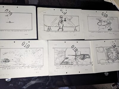 Indiana Jones and The Last Crusade storyboard movie prop Spielberg STAR WARS X1