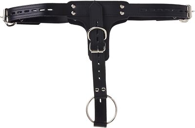 anal plug harness for men Kinklab Anal Plug Harness With Cock Ring main image 1
