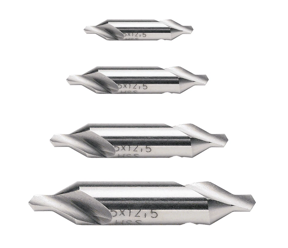 WABECO Zentrierbohrer Satz 4-teilig Anbohrer HSS DIN 333 10846