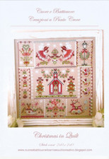 FICHE POINT DE CROIX NOËL CHRISTMAS IN QUILT CUORE E BATTICUORE