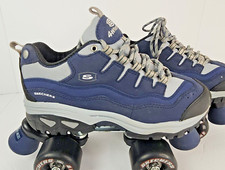 SKECHERS Roller Skates 4 Wheelers 9540L Navy LT Gry Unisex Size 5 Vintage