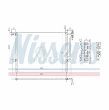 Nissens A/C Condenser Front 94431 6914033 for BMW