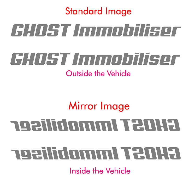 Adesivo Vinile Sicurezza Finestra Stile Ghost II X 2 Dissuasore Auto - Foto 6