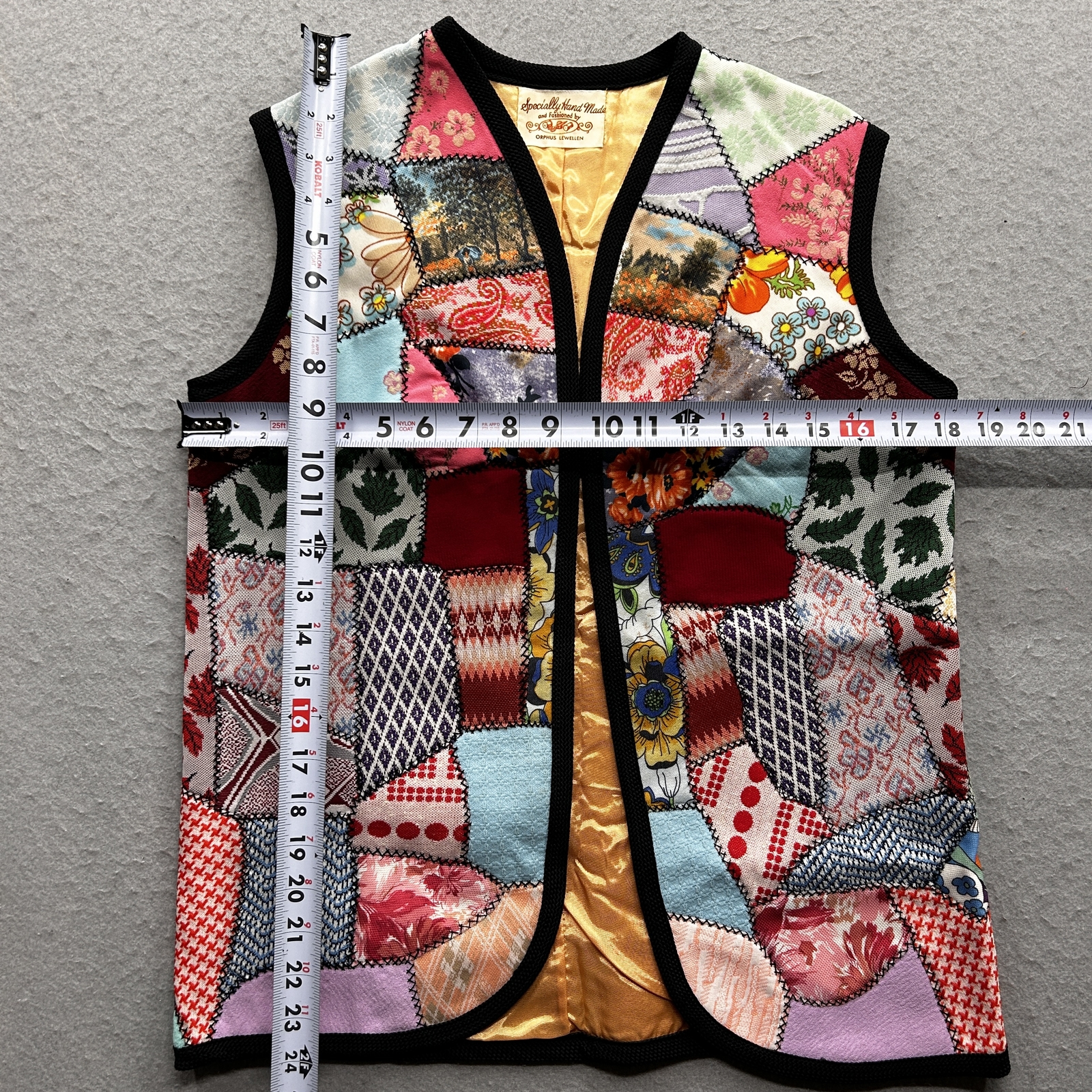 Orphus Lewellen Women's Medium Patchwork Quilt Ve… - image 4