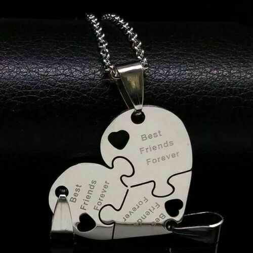 Collar plateado Best Friends Forever Three Friendship de piezas |