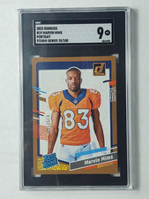Marvin Mims 2023 Panini Donruss Rated Rookie Portrait Studio Series /100 SGC 9
