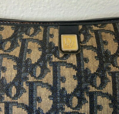 Vintage Christian Dior John Galliano Blue Trotter Print Crossbody
