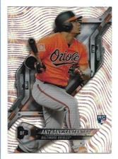 Anthony Santander 2018 Topps High Tek Pattern 1 Waves Galactic Diffractor HT-ASA