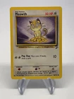 Meowth  80/130 - Common - Vintage English Base Set 2 Pokemon Card - NM & LP