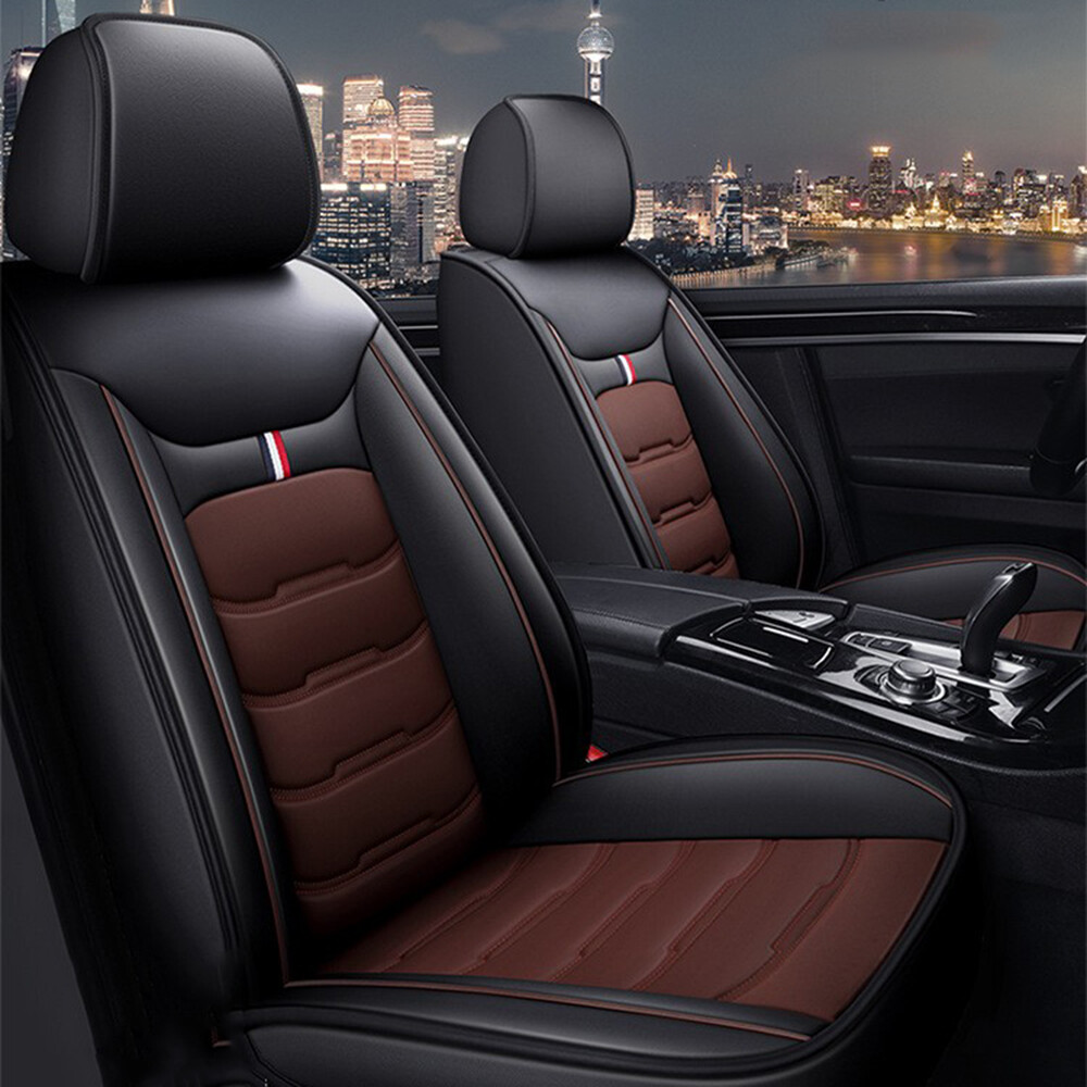 Car Seat Covers Full Set 5 Seat For Renault Captur Clio Kadjar Koleos Megane Twingo, Leather Seat Covers Luxury Seat Cover Front And Rear Seat Protectors, Leather Car Seat Covers Waterproof(C(Blue-bla - View #9