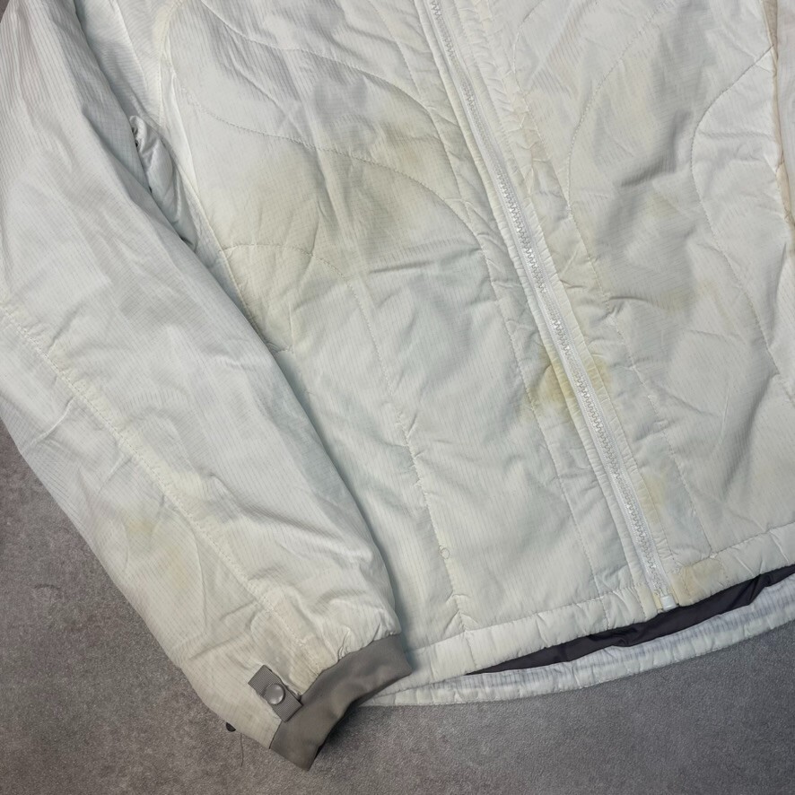 The North Face Puffer Jacket Womens Full Zip Lightweight Coat, White Medium image 6