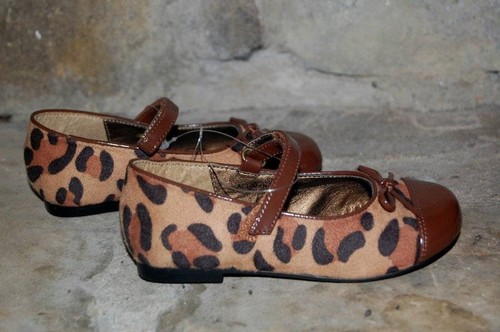New WILLITS Mary Janes Girl's Dress Shoes 8.5 Brown Leopard Print Mary Janes - Picture 4 of 6