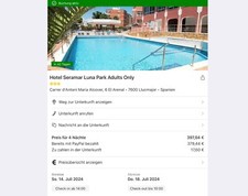 Hotel Seramar Luna Park - 14.07.2024 - 18.07.2024 (4 N&auml;chte) 2 Personen