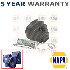 NAPA Front Rear Inner Outer CV Joint Boot Set Fits Renault Peugeot Citroen Fiat