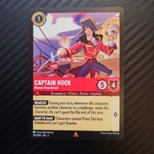 Captain Hook - Master Swordsman 105/204 Rare Into the Inklands Disney Lorcana...