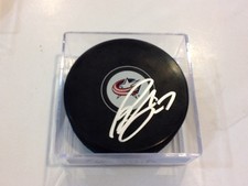 Ryan Murray Signed Hockey Puck Columbus Blue Jackets Autographed e
