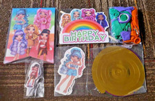 new RAINBOW HIGH BIRTHDAY PARTY SUPPLIES LOT BANNER BALLOONS TOPPERS DECOR