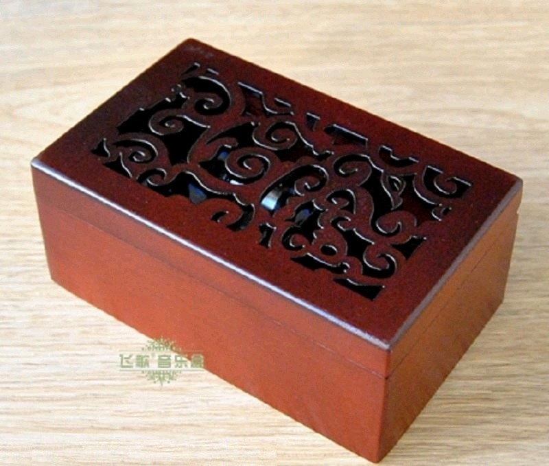 Wooden Rectangle Carving Jewelry Music Box Canon in D eBay