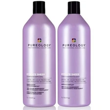 Pureology Hydrate Sheer Shampoo and Conditioner Liter Duo Set New Bottle Design