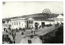 c.1895 SAN FRANCISCO SUTRO BATHS ENTRY,FIRTH WHEEL,SUTRO R.R.~NEW 1980 POSTCARD