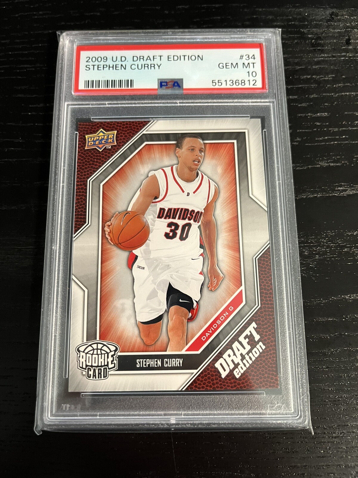 2009 Upper Deck Draft Edition STEPHEN CURRY #34 Rookie PSA 10 GEM MINT