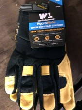 WELLS LAMONT HYDRAHYDE HEAVY DUTY LEATHER WORK GLOVES 100 GOATSKIN