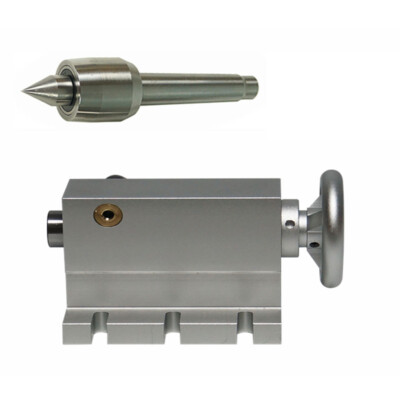 65mm Live Center Tailstock MT2 Tailstock For A Axis CNC Rotary Router 4th Axis