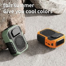 Fan-Portable Waist Clip Fan Necklace Fan 6000mAh USB Rechargeable Power Bank Fan