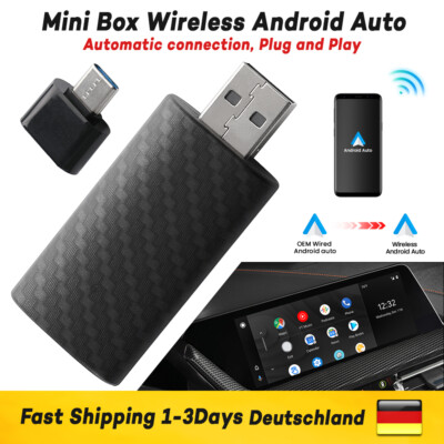 USB Wireless Android Auto Adapter Dongle Retrofit Wired to Wireless Auto Radio