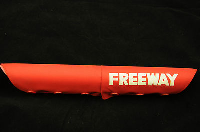 OLD SCHOOL BMX 80ER JAHRE MADE FREEWAY ''V'' STYLE TEAM BMX LENKERPOLSTER ROT