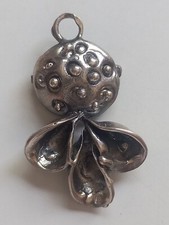 Handmade Silver Pomegranate  Design Brooch Pendant
