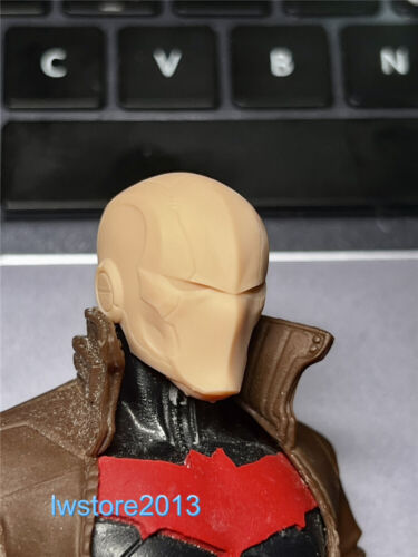 1:12 Red Hood Robin Head Sculpt Carved For 6inch Male Action Figure Body Toys - Picture 2 of 6