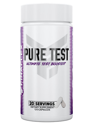 Pure Test Hardcore Testosterone Booster Supplement by Finaflex, 120 Caps; 20srv