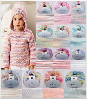 50g Rico Baby Dream dk a Luxury Touch Wolle Garn Stricken Häkeln GP 79,80 /1kg