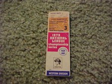 1979 NLCS Baseball Ticket Game #3 Pirates v Reds Stargell Johnny Bench Home Runs