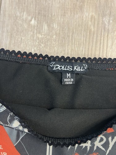 Dolls Kill Fear On Films Y2K Grunge Totenkopf Rock Damen Medium - Bild 2 von 6