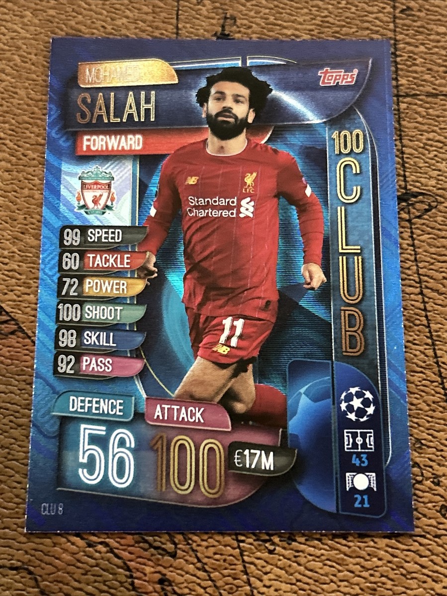 Topps Match Attax MOHAMED SALAH #CLU 8 Liverpool FC 100 Club
