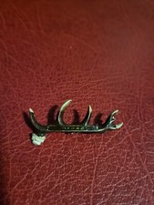 Alte Anstecknadel Hutnadel Wandernadel Brosche Geweih Trachtschmuck Jagd 
