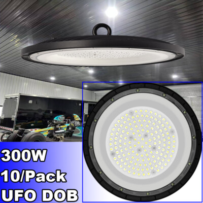 10Pack led high bay shop lights 300W Factory Warehouse Commercial Light Fixtures
