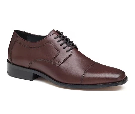 J. MURPHY NOVICK CAP TOE MENS LEATHER BURGUNDY TAN BLACK OXFORD SHOES NEW IN BOX